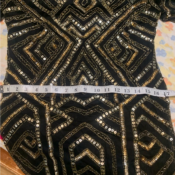 Black /gold Gianni Bini dress - Picture 5 of 7